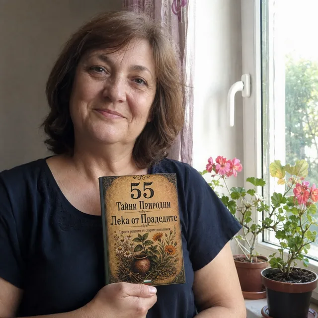 Елена с книга до прозореца